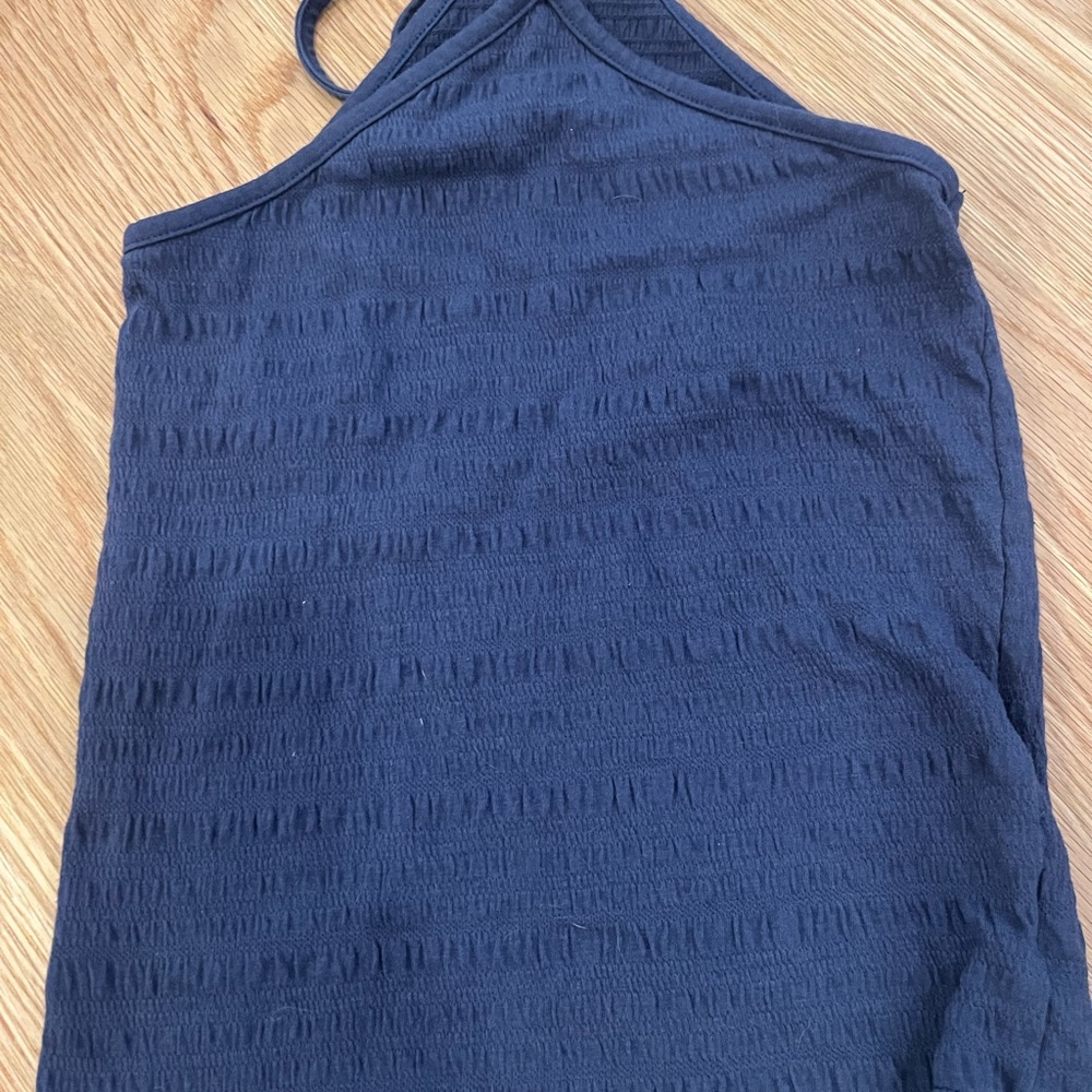 Old navy Blue Textured Halter Top